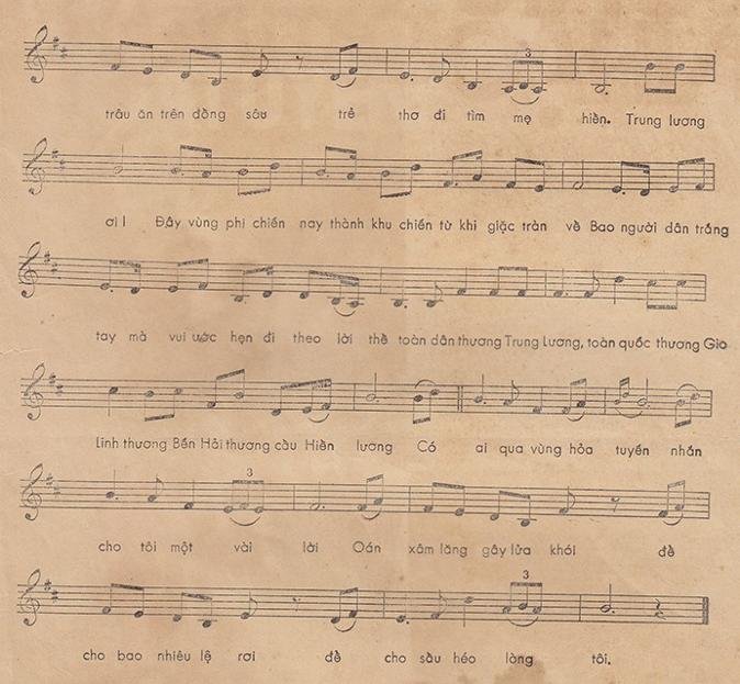 Sheet nhạc Thương Vùng Hỏa Tuyến 2